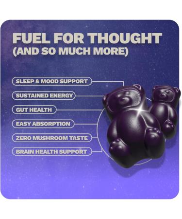 Nutrops Lions Mane Mushroom Gummies for adults Functional Nootropics Herbal Brain Supplement for Energy Brain Health Cognitive Memory & Focus Reishi Chaga Cordyceps Coriolus 28 daily Packs Low Sugar - Buy Online on GoSupps.com