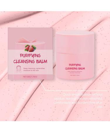 Baume nettoyant purifiant la fraise - mulsion rapide parfum frais d maquillant tout-en-un 50 ml - Buy Online on GoSupps.com