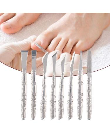 Stainless Steel Foot File Set for Dead Skin Removal - 8pcs Pedicure Tool for Callus Shaving, Women & Men Foot Care - Buy Online on GoSupps.com