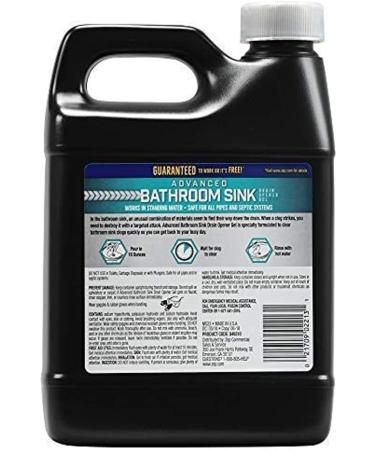 Zep Advanced Bathroom Sink Drain Opener Gel - 32 oz - Powerful Formula for Hair Soap Toothpaste & Shave Cream - Fast International Shipping - Buy Online on GoSupps.com