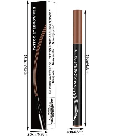 Liquid Eyebrow Pen Eyebrow Pencil with 4-Tip Eyebrow Pencil Makeup Long-Lasting Eyebrow Pencil for Women (01) - Buy Online on GoSupps.com