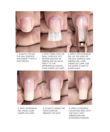 Premium Nail Extension Glass Fiber Kit - 100PCs for DIY Nail Art & Manicure | Fiberglass Stripes & Accessories - Buy Online on GoSupps.com