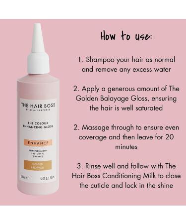 BY LISA SHEPHERD Golden Balayage Gloss | Semi-Permanent Hair Treatment - 150ml 6 Washes | Shop Now Worldwide - Buy Online on GoSupps.com