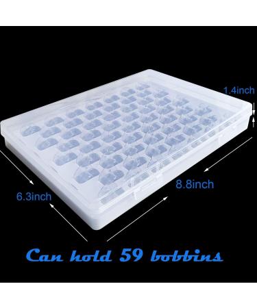 59 Pcs Plastic Sewing Machine Bobbins Set with Case - High-Quality Bobbins for Easy Use - Buy Online on GoSupps.com