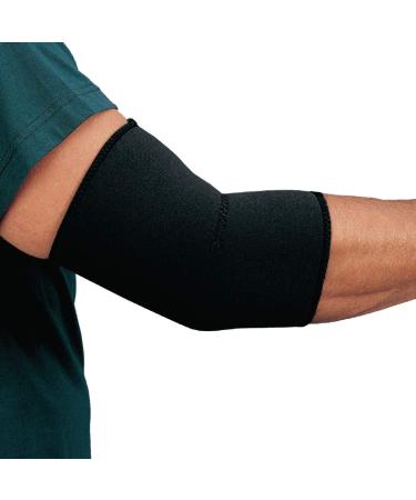 Rolyan Neoprene Tennis Elbow Band Black X-Large Latex-Free Hook and Loop Closure Compression Garment Ideal for Inflamed Tendons