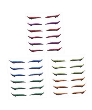 Beatifufu 18 Pairs Anti Sweat Eyeliner Eye Lift Tape Adhesive Eye Line Strip Self- Adhesive Eye Lift Strips Eye Makeup Tape Diy Eyelid Tape Adhesive Eyeliner Tape Man Sticker Prom Tool 9x10cm As Shown 1