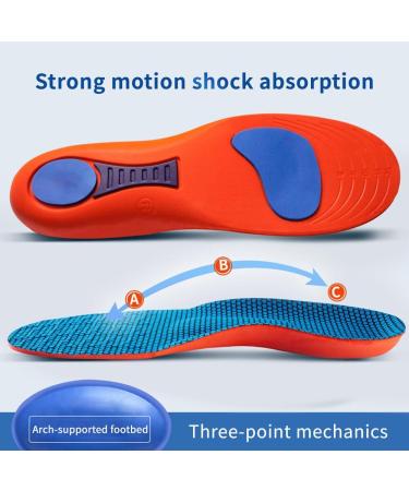 Orthotic Gel Insole for Men and Women Plantar Fasciitis Arch Adjustable Support Soles Flat-Feet Inner Heel Insoles shin Splint Flat feet Plantar Fasciitis Foot Work - Buy Online on GoSupps.com
