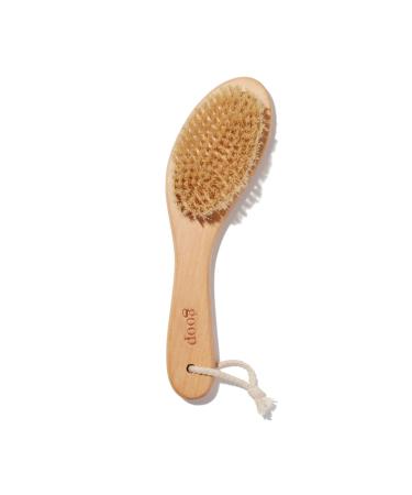goop Beauty Dry Brush | Exfoliating & Detoxifying for Dry Skin | Wooden Brush with Natural Biodegradable Sisal Fibers | Sweeps Away Dead Skin Cells for Luminous, Smooth Skin | FSC-Certified