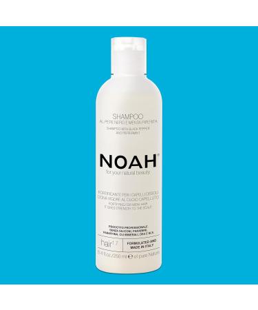Buy Noah 1.7 Fortifying Shampoo Black Pepper & Peppermint | Natural Vegan Cruelty-Free Scalp Exfoliating Shampoo 8.45 fl. oz - Buy Online on GoSupps.com