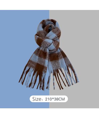 Buy Women's Cotton Winter Scarf - Stylish Poncho Cape with Button & Flowers - Blue Neck Warmer Triangle Scarf One Size - International Shipping Available - Buy Online on GoSupps.com