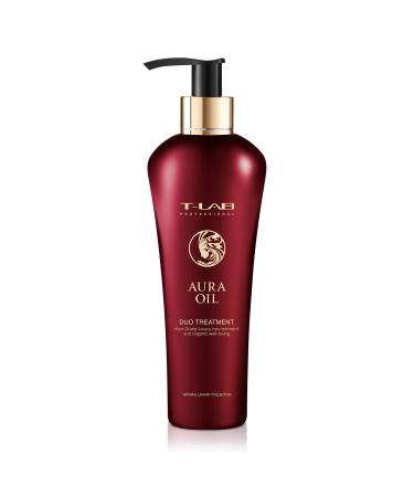 T-LAB PROFESSIONAL Aura Oil Duo Treatment for Silky and Manageable Hair Incredibly Soft and Shiny Deep Nourishment of Damaged Hair 10.14 Fl Oz