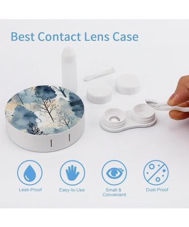 Winter Tree Contact Lens Case - Portable Travel Storage for Contacts - Buy Online on GoSupps.com