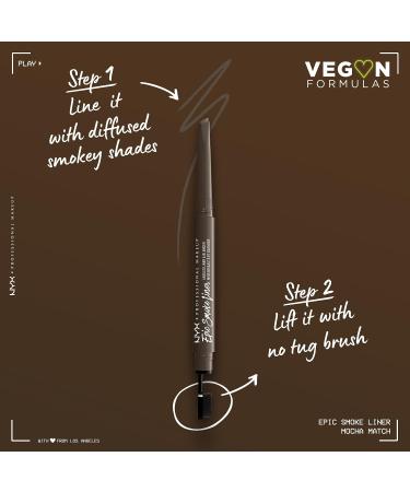 NYX Epic Smoke Liner - Vegan Smokey Eyeliner in Mocha Match - Buy Online on GoSupps.com