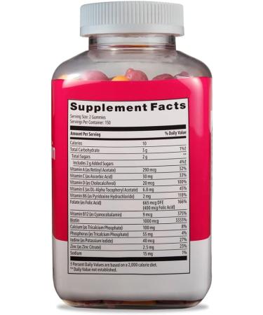Amazon Basics Women's Multivitamin Gummies - 300 Count (150 Servings) - Buy Online on GoSupps.com