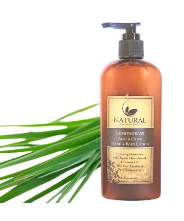 Moisturizing Lemongrass Body Lotion w/Olive Oil  Coconut Oil  Avocado Oil & Lemongrass Essential Oil | Natural Body Lotion for Dry  Itchy and Crepey Skin  Eczema  Psoriasis & More! | 8oz