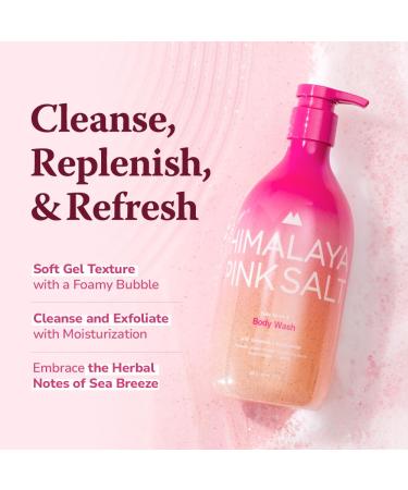Daily Scrub & Body Wash - Exfoliating Dead Sea & Himalayan Salt Retinol & Hyaluronic Acid Natural Moisturizer - Korean Skincare 21.1oz - Buy Online on GoSupps.com