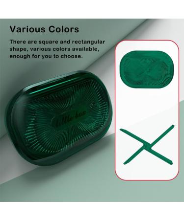 dijiusidy Portable Dental Case Braces Storage Box Seal with Partition Dust-proof Cotton Swab Holder for Travel Home Business Green L L Green - Buy Online on GoSupps.com