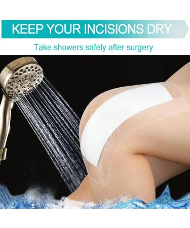 Waterproof Incision Bandages for Large Wounds - 4x12 Inch Adhesive Island Dressing | Pack of 14 - Ideal for Knee & Hip Replacement Post-Surgical Shower Protector - Buy Online on GoSupps.com
