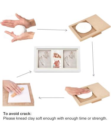 Shop Tenquan Baby Handprint & Footprint Kit - Wooden Frame & Plaster Casting Set | Perfect Gift for Newborns & Babies - International Shipping Available - Buy Online on GoSupps.com