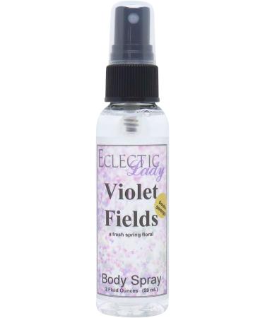 Violet Fields Body Spray (Double Strength) 2 ounces Body Mist for Women with Clean Light & Gentle Fragrance Long Lasting Perfume with Comforting Scent for Men & Women Cologne with Soft Subtle 2 Fluid Ounces (Double Strength)