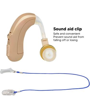 Transparent Hearing Aid Lanyard & Sound Aid Protector Clip - Anti-Lost Rope for Sound Amplifiers | Secure Fastening with Blue HDO Leash - Buy Online on GoSupps.com