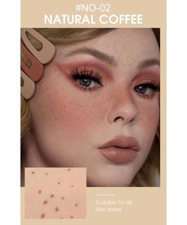 PICKX Freckle Pen 4 Colors Natural Freckle Pen Fake Freckle Pen Waterproof Long Lasting Soft Spots Natural Relaxing Sun Makeup(Light Brown Natural Coffee Chestnut Dark Brown) (Natural Coffee) - Buy Online on GoSupps.com