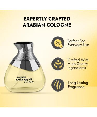 Al Haramain Detour Noir for Unisex - 3.33 oz EDP Spray - Buy Online on GoSupps.com