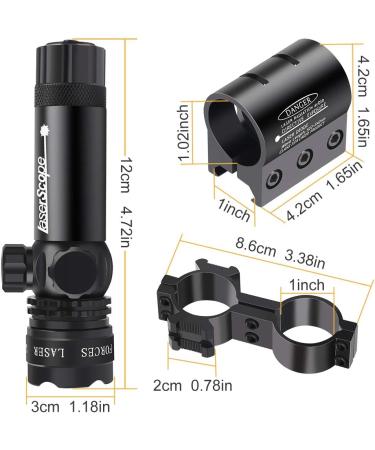 Twod Green Laser Sight for Rifle Scope with Picatinny Mount & Remote Pressure Switch - Buy Online on GoSupps.com