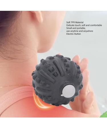 Electrically Vibrating Muscle Fascia Ball | Deep Tissue Massage & Pain Relief | Portable & Practical (Black) - Buy Online on GoSupps.com