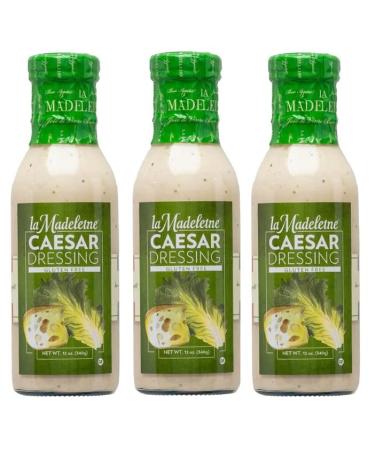 La Madeleine Salad Dressing 12oz Bottle (Pack of 3) Choose Flavor Below (Caser)