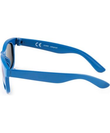 Kiddus Polarized UV400 CAT4 Baby Sunglasses | Unbreakable Shatterproof Lenses | Flexible BPA-Free Design | Barcelona Navy Blue - Blue Mirror - Buy Online on GoSupps.com