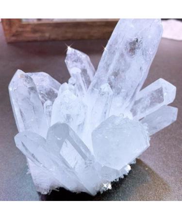 Home Decoration Natural Beautiful White Crystal Cluster Clear Quartz Raw Ore Crystals Point Specimen Home Decor Crafts Ornaments Stones Crystal (Size : 60-70g) - Buy Online on GoSupps.com