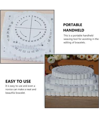 24pcs Beaded Accessories Foam DIY Kumihimo Eva Round Knitting Plates Set - Buy Online on GoSupps.com