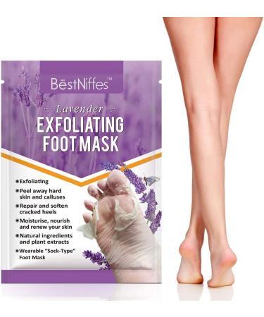 YUNY Foot Peel Mask - 5 Pairs - Exfoliator Peel Off Calluses Dead Skin Callus Remover 100% Natural Ingredients - Get Baby Soft Foot with No Hurt - for Women & Men (Lavender) Multicolor 5 count (Pack of 1) - Buy Online on GoSupps.com