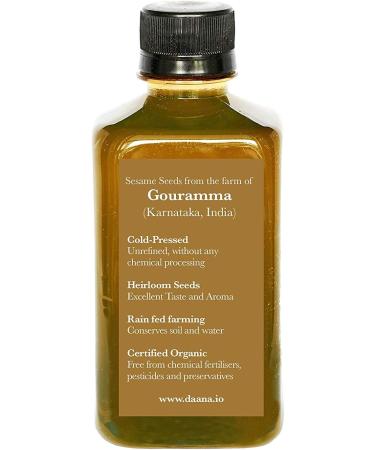 Daana Organic Sesame Oil for Skin - 350 ml Extra Virgin Cold Pressed - Buy Online on GoSupps.com