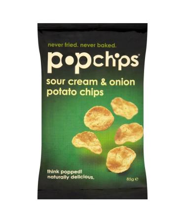 Popchips Popchips Chips - Sour Cream & Onion (85g) - Pack of 2