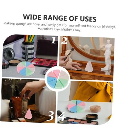 Healeved 3 Sets Triangular Sponge Puff Wedge Makeup Makeup Supplies Makeup Sponge Tools Fan-shaped Makeup Sponge Wedge Makeup Sponge Latex Sponge Puff Makeup Puff Makeup Pads - Buy Online on GoSupps.com