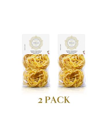 Black Truffle Tagliatelle 2-Pack - Tinello Italian Truffle Flavored Egg Pasta with Black Truffle - 8 oz (227g) x 2 - Buy Online on GoSupps.com