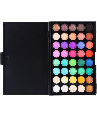 Mavis Laven 40 Colors Profeesional Eyeshadow Palette Matte and Shimmer Waterproof Eyeshadow Makeup Palletes Mineral Pearlescent Matte Pigment Eye Shadow Waterproof Eyeshadow(#2) - Buy Online on GoSupps.com