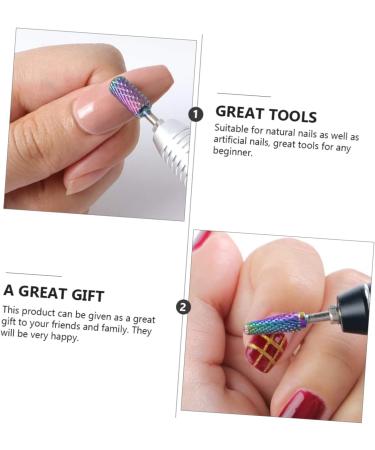 POPETPOP 1 Nail Drill Set Nail Polisher Bit Cuticle Drill Bit Nail Art Supplies Nail Grinding Tools Electric Nail File Nail File Electric Acrylic Nail Bit Tungsten Steel Hard Polishing File 5.1x0.7cm As Shown - Buy Online on GoSupps.com