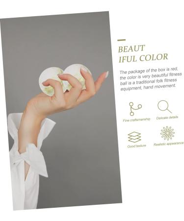 Buy Healvian Jade Massage Balls - 3 Set Gymnasium Hand Therapy Balls for Relaxation & Wellness - Buy Online on GoSupps.com