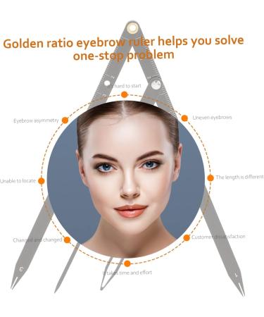 NOLITOY 4 Pcs Second Generation Scale Golden Ratio Stencil Eyebrow Positioning Tool Micro Edge Bagged 25x5x0.6cmx4pcs Blackx4pcs - Buy Online on GoSupps.com