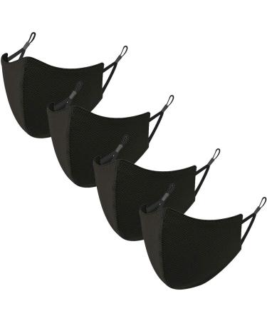 LIEIKIC 4-Piece Silk Face Mask Set | Washable Breathable & Dustproof | Summer Protection for Women & Men | International Shipping - Buy Online on GoSupps.com