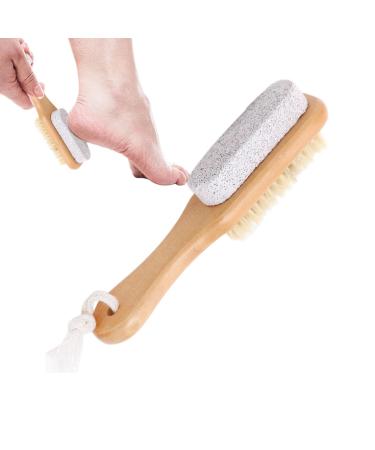 Pumice Foot Scrubber Shower Foot Scrubber Soft Efficient Foot Pumice Scrubber Foot Brush for Shower Foot Pumice Stone for Feet Dry Skin Removal Cracked Heels