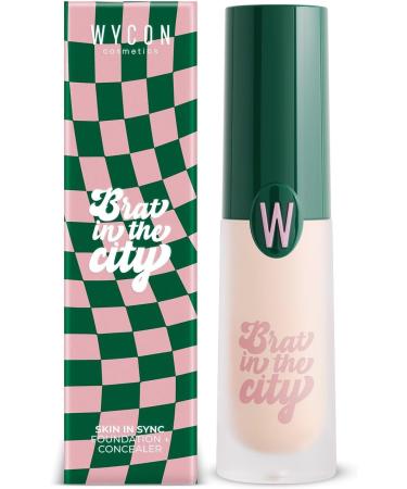  WYCON cosmetics WYCON cosmetics SKIN IN SYNC - FOUNDATION + CONCEALER Natural-effect luminous face base 01 FAIR - Buy Online on GoSupps.com