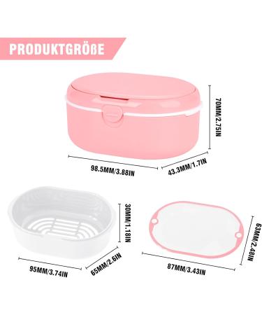 Premium Denture Cleaner & Storage Container - Durable Prosthesis Bath Box with Strainer | Ideal for Braces & Dentures - Buy Online on GoSupps.com