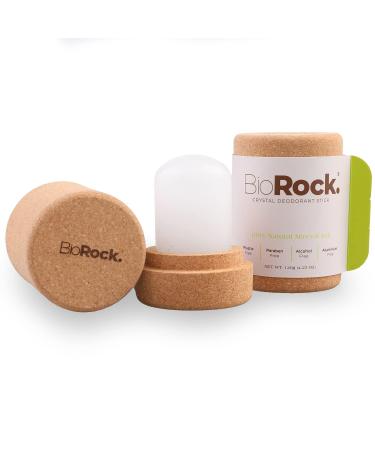 BioRock Crystal Natural Deodorant Stone - 2 Packs Unscented Eco-Friendly Zero Waste Salt Sticks for Women & Men - Plastic & Aluminum Free - 4.25 oz - Buy Online on GoSupps.com