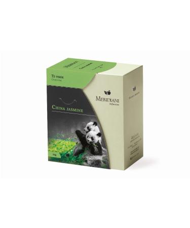 MERIDIANI Meridiani | Chinese Green Tea & Jasmine | Green Tea & Jasmine Flower Blend for Infusion | Loose Leaf Chinese Tea and Jasmine - (80g)
