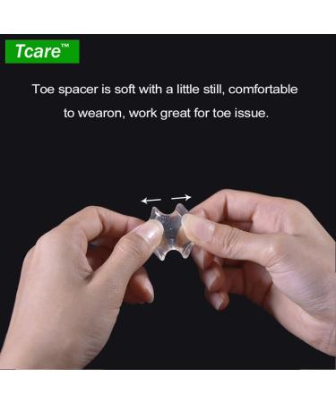Buy TCARE Gel Toe Separators - 2 Pairs for Bunions & Corns Relief | Orthopedic Correction Pads - Buy Online on GoSupps.com
