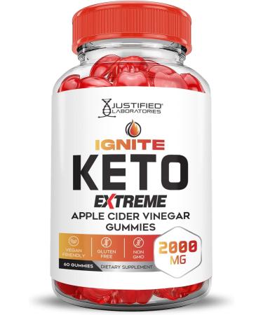 (5 Pack) Ignite Keto ACV Gummies Extreme 2000MG Advanced Ignite Keto Gummies Apple Cider Vinegar Formulated with Pomegranate Beet Juice Powder B12 Vegan Non GMO 300 Gummys 60 Count (Pack of 5) - Buy Online on GoSupps.com